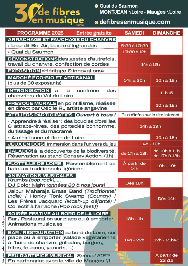 30ème édition de fibres en musique
